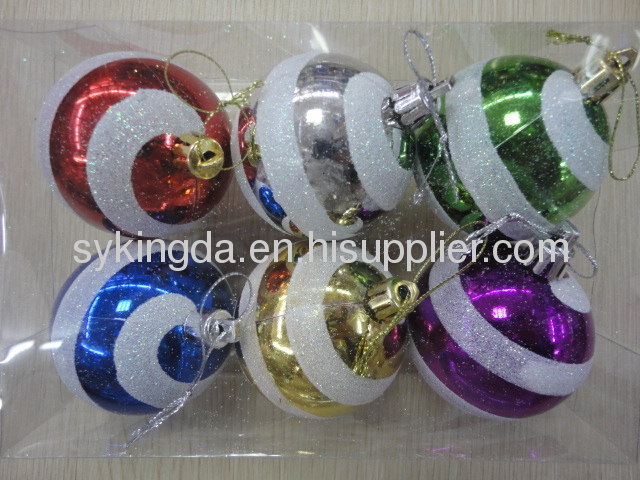 Colorful Christmas Ball decoration KD6016