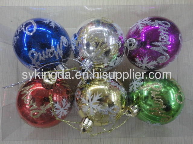 Colorful Christmas Ball decoration KD6205