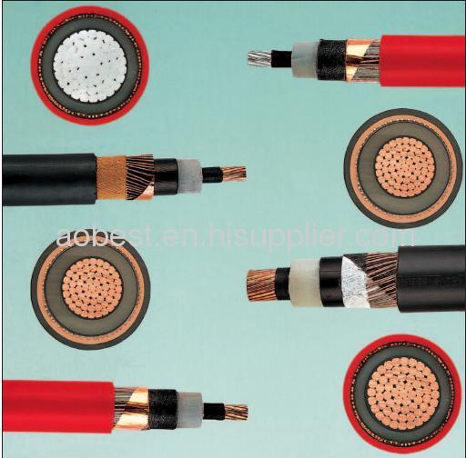 XLPE insulated high voltage power cable