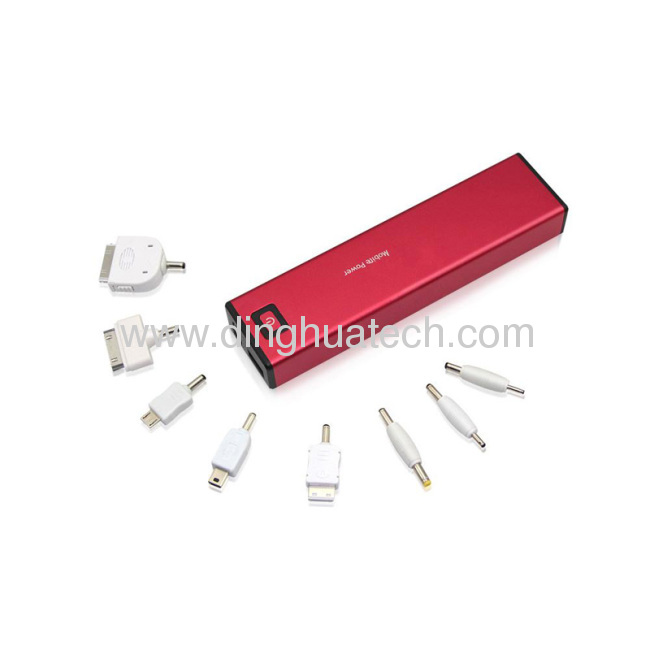 High capacity10400 mAH aluminum alloy protable mobile source 