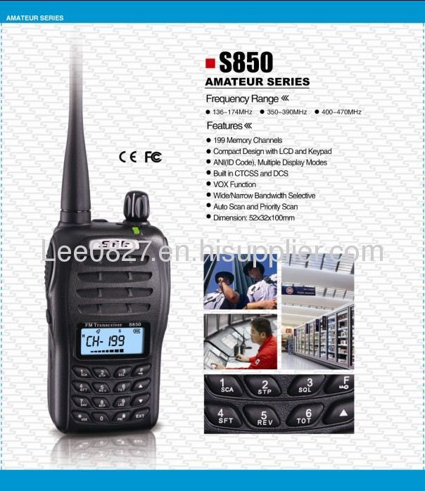 Amateur Transceiver with Display & Keypad, CE and FCC Approvals 
