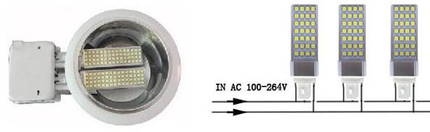 11w G23 G24 Plug in SMD LED lamps