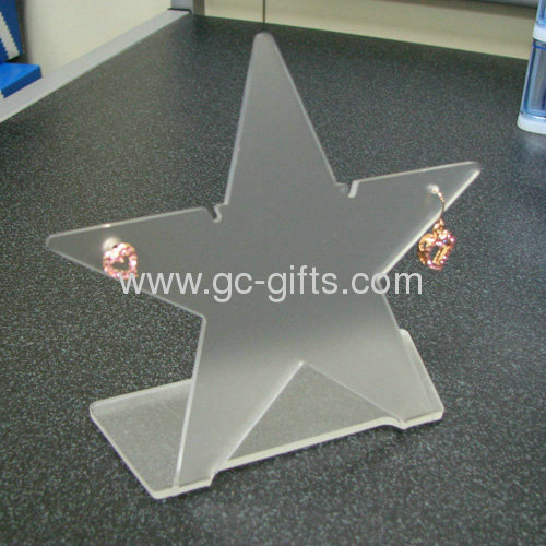 Clear star shapedacrylic earring holder