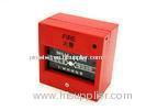 Red break glass Manual Alarm Call Point Fire Alarm , resettable call point