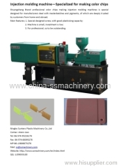 Masterbatch test injection molding machine