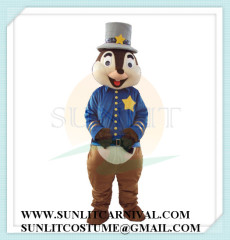 squirrel officer mascot costume
