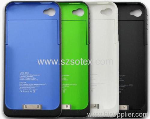 hot sale 1900mah power case for iphone 4/4s