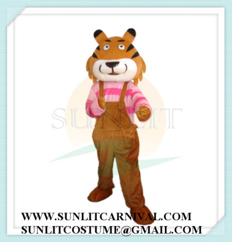 child tiger mascot costume