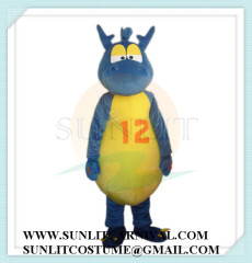 blue dragon mascot costume