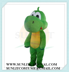 big head green dragon mascot costume