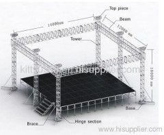 Factory Direct Sale Big stage truss Aluminium Bolts Truss / Light Truss / Spigot Truss / Circle Truss/ roof truss