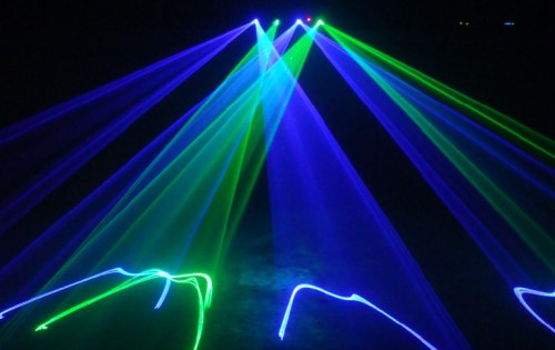 4 head laser show system