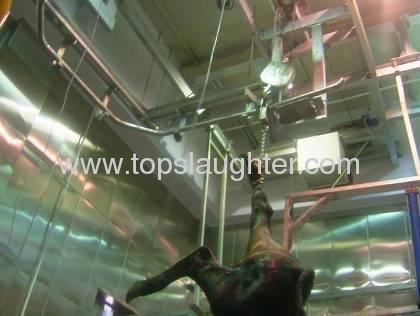 Slaughter equipment hoist machine