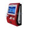 Cash Dispenser Wall Mount Kiosk , Touch Screen Information Kiosks