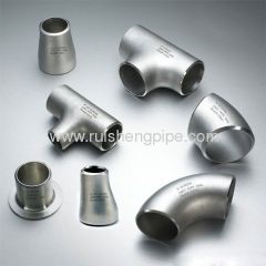 Chinese pipe steel tee with stainless steel 304/306L