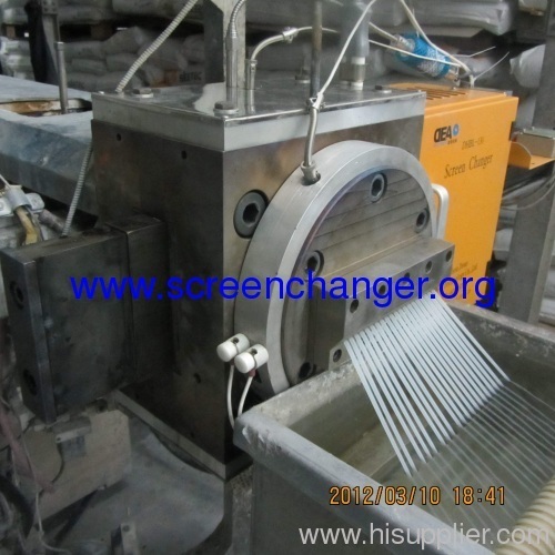 CONTINUOUS PLATE SCREEN CHANGER FOR PELLTIZING