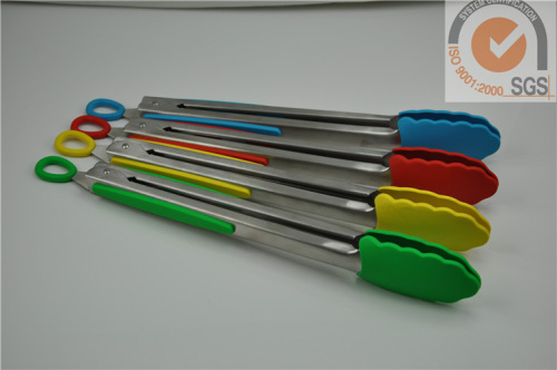 4pc 430 Food tong in food grade silicone
