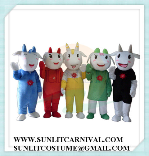asia sport sheep mascot costume