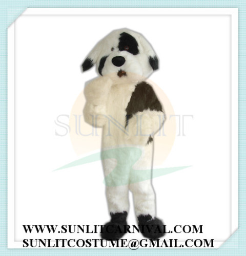 long plush dog mascot costume