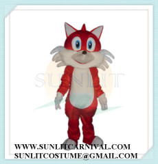 red fox mascot costume