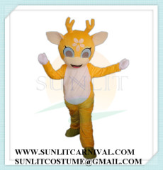 yellow deer mascot costume