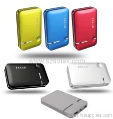 6600mAh capacity mobile power bank can built-in memory stick