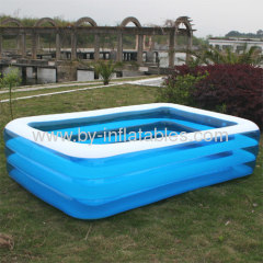 3 rings inflatable swimming pool