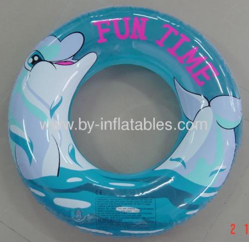 Inflatable kid swim ring for fun time in swim pool