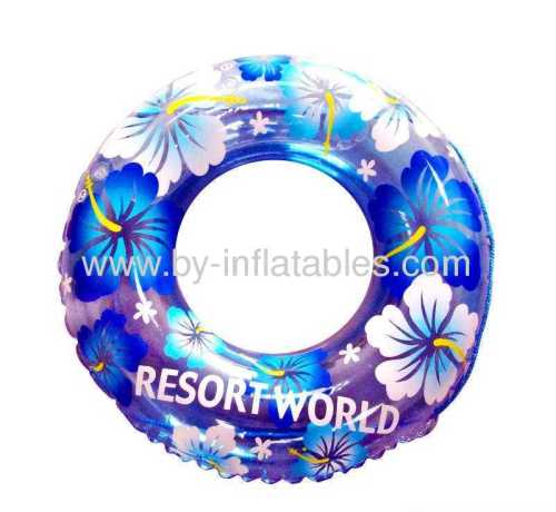 purple inflatable kid swim ring