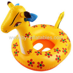 Sika deer shape inflatable kid swim seat