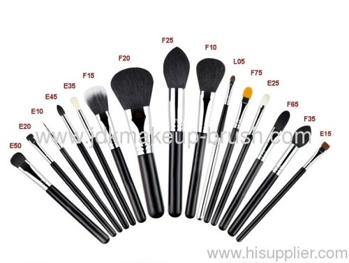 natural hair makeup brush set
