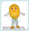 lemon mascot costume smiling fruit costume