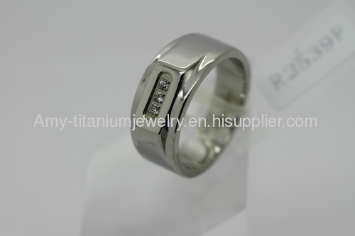 fashion titanium steel ring