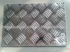 Aluminum tread plate five bar