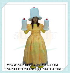 candle princess mascot costume