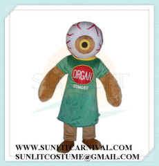 eye ball man mascot costume