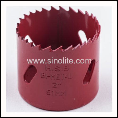 HSS Bi-metal hole saw sharp teeth in yellow color M3 M42 for professional user