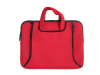 Red 13 inch neoprene laptop sleeve with handle