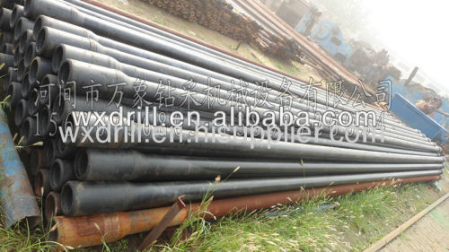 Integral drill rod spiral pipe for water well