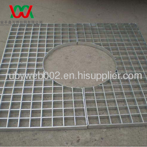 square steel grating with holes