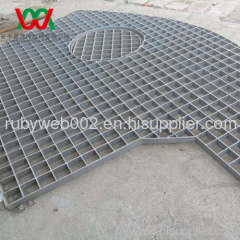 customized shape steel grating