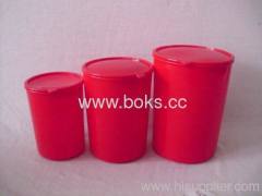 custom plastic storage jar sets