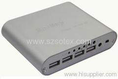 11200mah protable power bank with 4USB