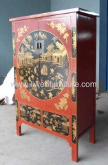 Antique painted Shanxi cabinet