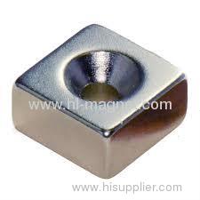 Powerful countersunk neodymium magnet