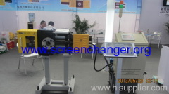 Automatic backflush screen changer with PLC controlling pack