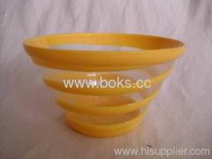 2013 round plastic salad bowls