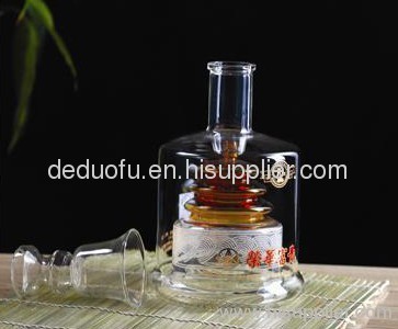 Senior glass craftwork bottles