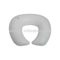 Leisure PVC flocking inflatable travel pillow