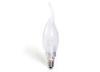 85 Ra 3W 360 Dimmable Led Candle Bulb , Milky White E12